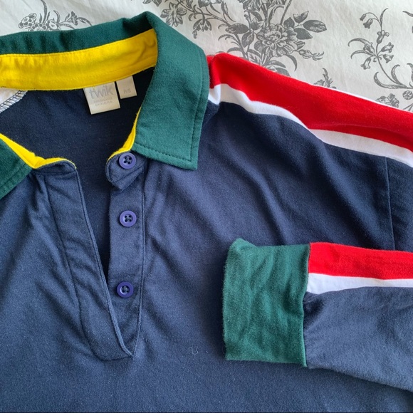 ✨ 3 for 15✨ Cropped polo long sleeve top - Picture 4 of 4